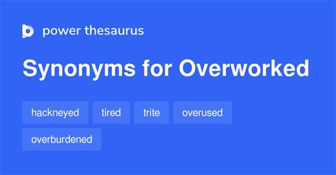 overworked synonym